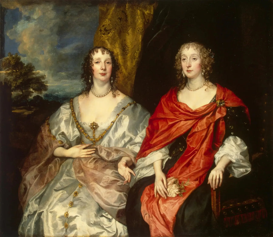 Portret van de bruidsmeisjes van koningin Henriette-Marie - Antoine van Dyck

Source:
Portrait des dames d'honneur de la reine Henriette-Marie - Antoine van Dyck