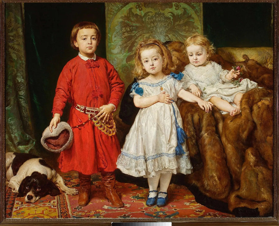 Portret van de kinderen van de kunstenaar: Tadeusz, Helena en Beata - Jan Matejko

Source:
Portrait des enfants de l'artiste : Tadeusz, Helena et Beata - Jan Matejko