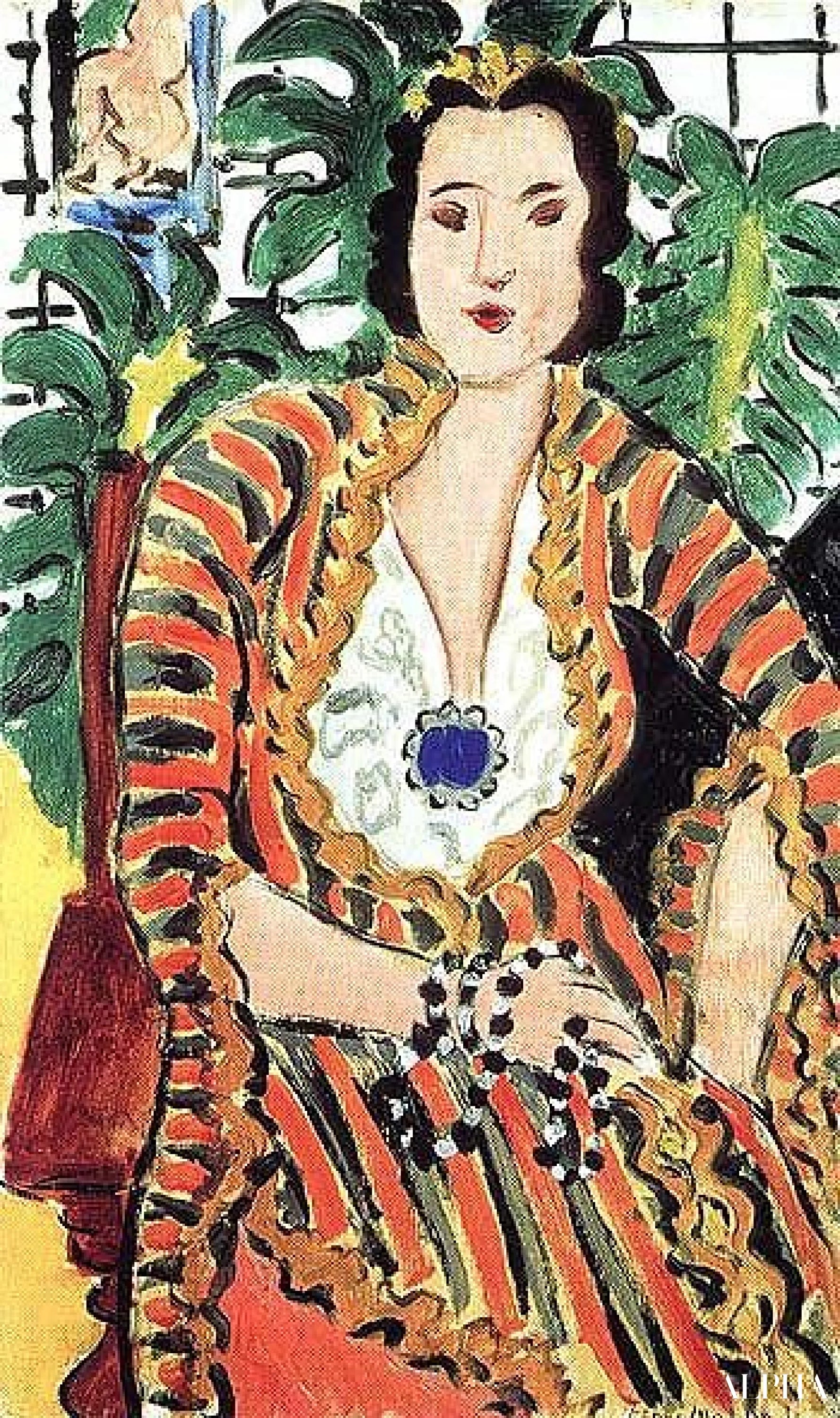 Portret van Hélène Galitzine - Matisse - Reproducties van schilderijen en hoogwaardige schilderijen