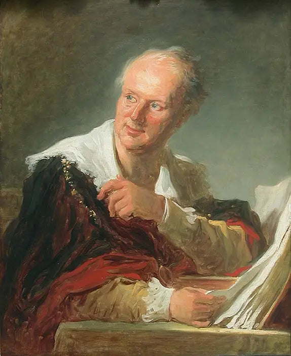 Portret van Denis Diderot - Jean-Honoré Fragonard