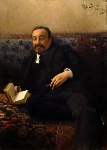 Portret van Ivan Ivanovitsj Tolstoj - Ilya Repin