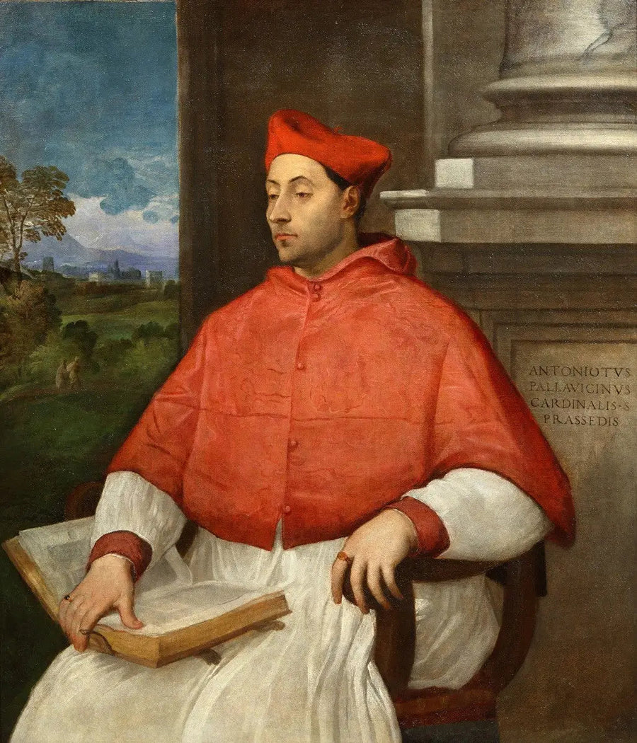 Portret van kardinaal Antonio Pallavicini - Titiaan