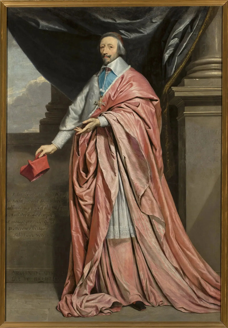 Portret van kardinaal Richelieu. - Philippe de Champaigne