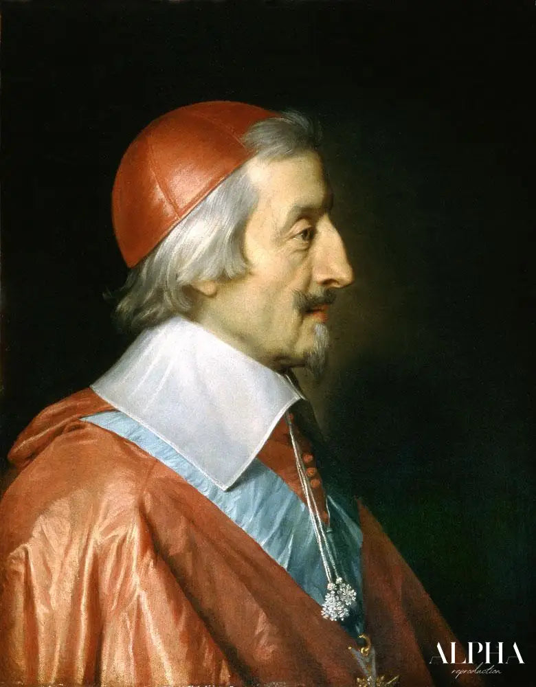 Portrait du Cardinal Richelieu - Philippe de Champaigne - Reproductions de tableaux et peintures haut de gamme