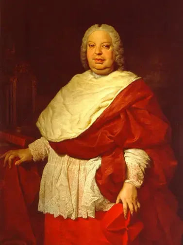 Portret van kardinaal Valenti Gonzaga - Pierre Subleyras