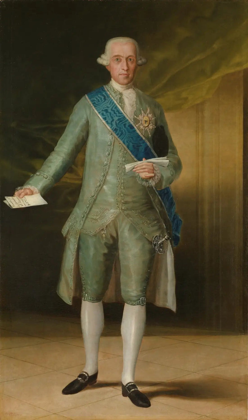 Portret van de Graaf van Floridablanca - Francisco de Goya
