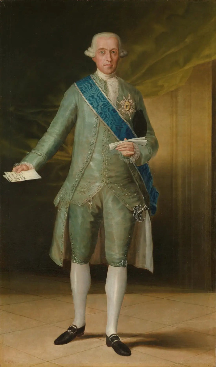 Portret van de Graaf van Floridablanca - Francisco de Goya