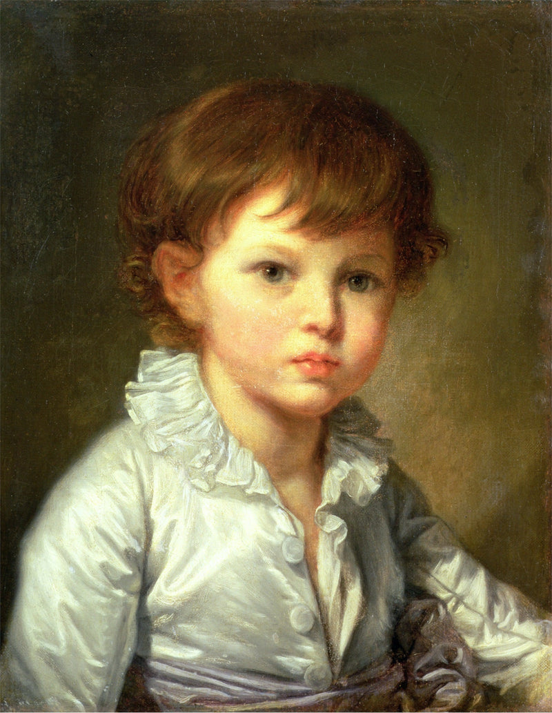 Portret van graaf Pavel Stroganov als kind - Jean-Baptiste Greuze