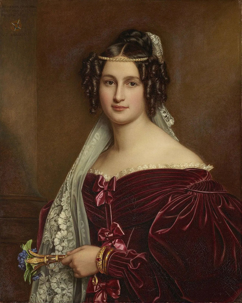 Portret van Crescentia Bourgin - Joseph Karl Stieler