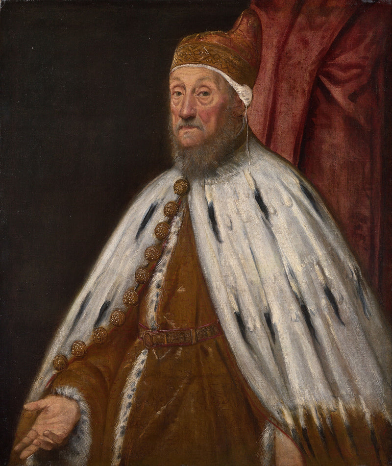 Portret van doge Pietro Loredano - Jacopo Tintoretto