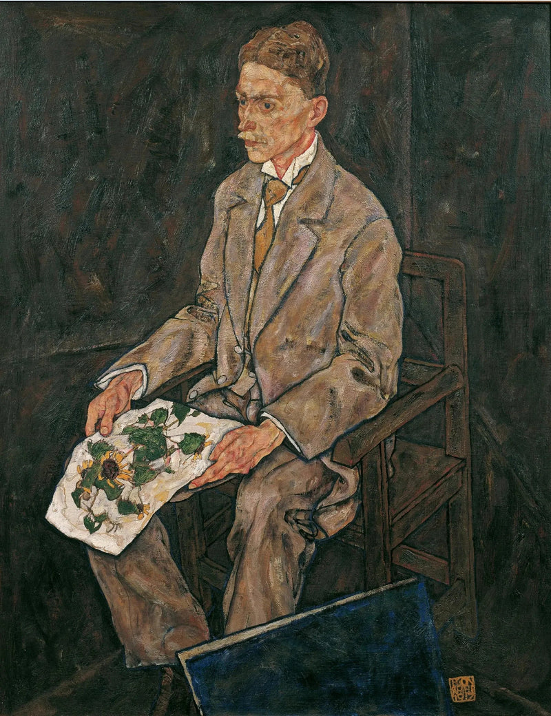 Portret van Dr. Franz Martin Haberditzl - Egon Schiele