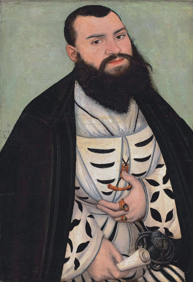 Portret van Dr. Johann Scheiring - Lucas Cranach de Oudere