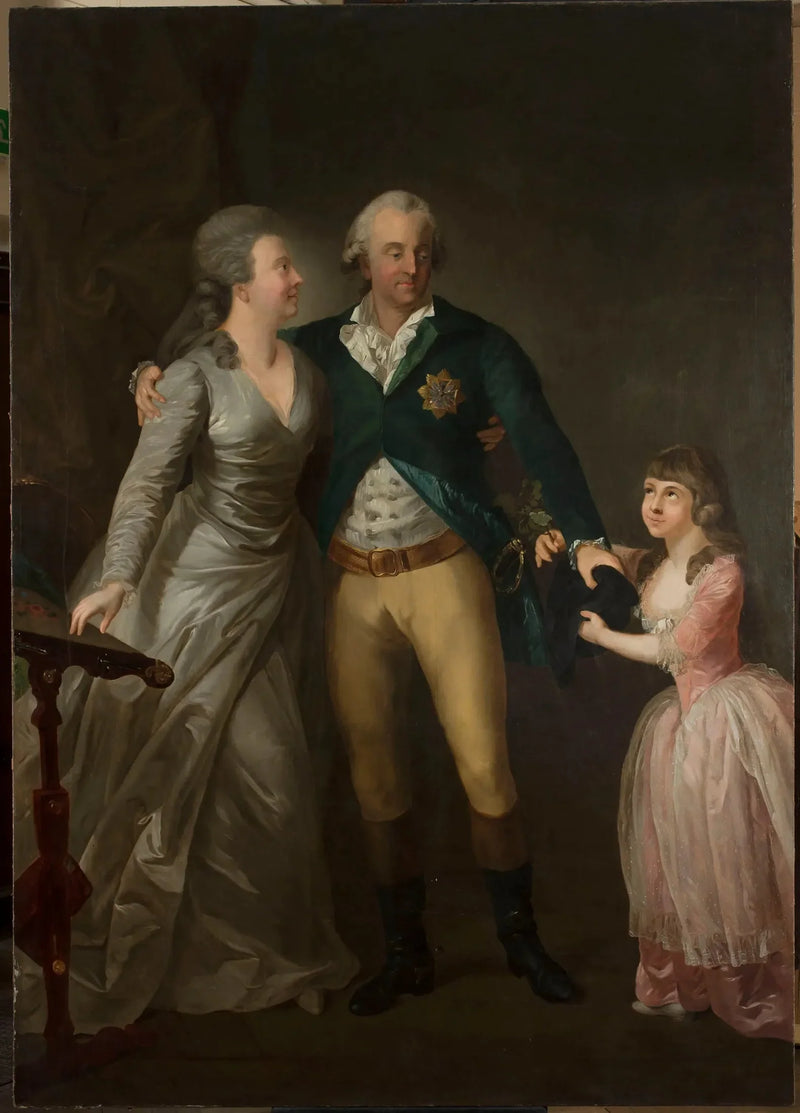 Portret van de Saksische hertog Karl August met zijn echtgenote Sophie en hun dochter - Anton Graff

Source:
Portrait du duc saxon Karl August avec son épouse Sophie et leur fille - Anton Graff