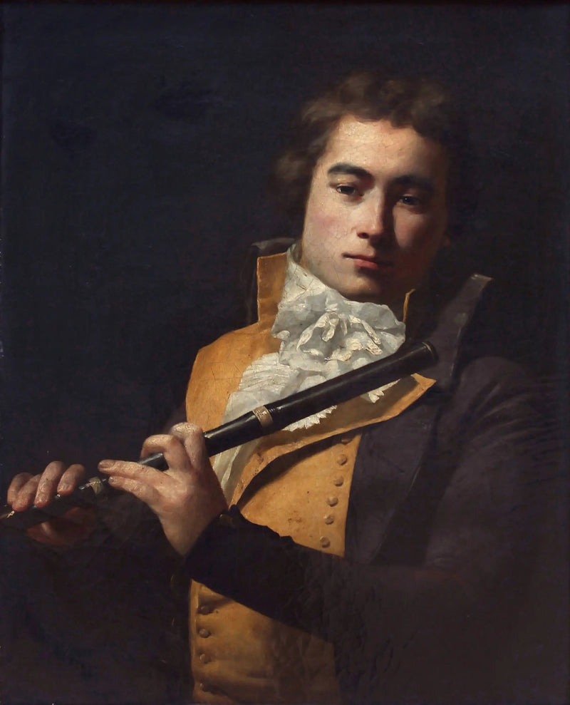 Portret van de fluitist François Devienne - Jacques-Louis David
