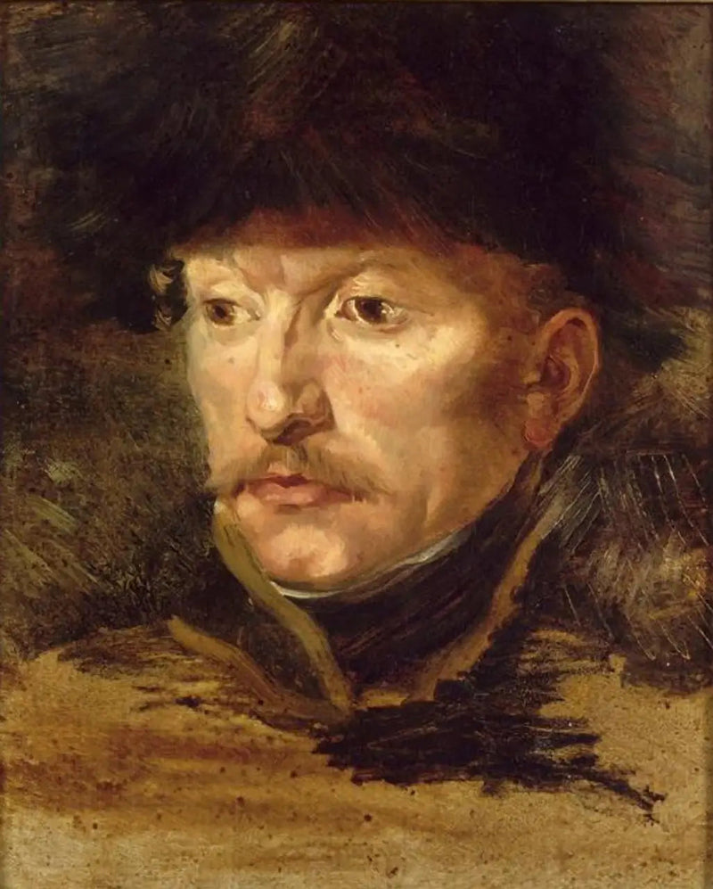 Portret van luitenant Dieudonné - Théodore Géricault