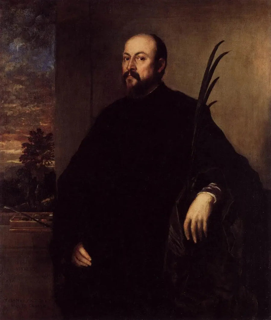 Portret van de schilder Alvise dalla Scala - Titian
