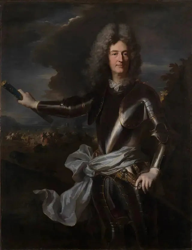 Portret van generaal Charles-Auguste Goyon de Matignon, graaf van Gacé - Hyacinthe Rigaud