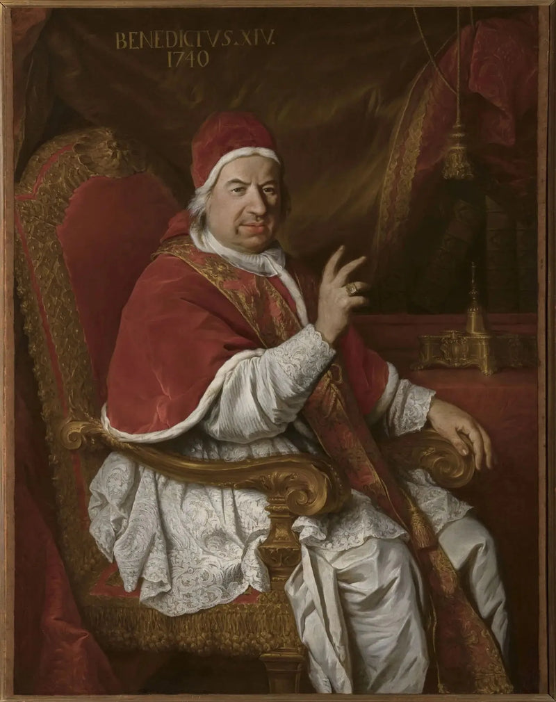 Portret van paus Benoît XIV - Pierre Subleyras