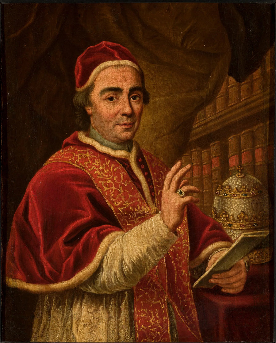 Portret van paus Clemens XIII - Anton Raphael Mengs