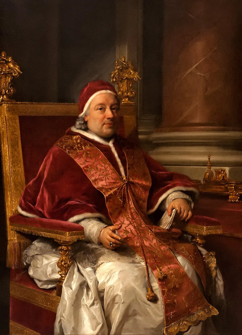 Portret van paus Clemens XIII Rezzonico - Anton Raphael Mengs