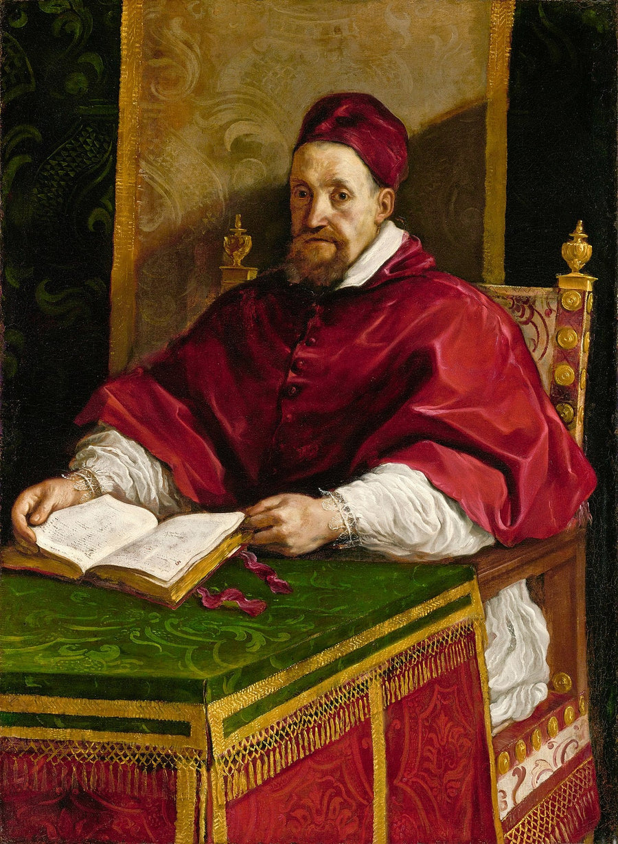 Portret van paus Gregorius XV - Guercino