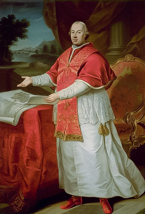 Portret van paus Pius VI - Pompeo Batoni