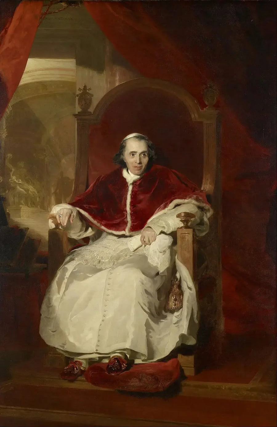 Portret van paus Pius VII - Thomas Lawrence
