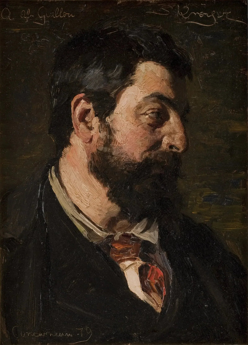 Portret van de Franse schilder Alfred Guillou - Peder Severin Krøyer