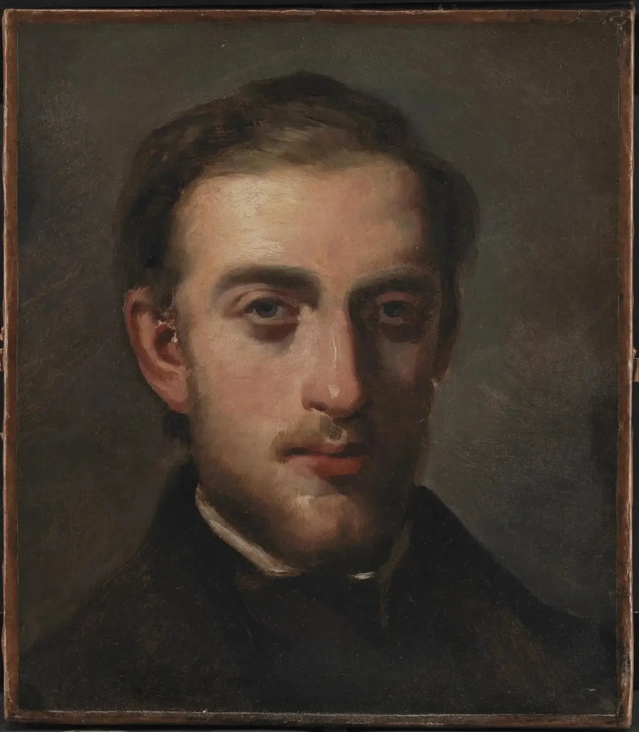 Portret van de schilder Fritz Melbye (1826-1869) - Camille Pissarro