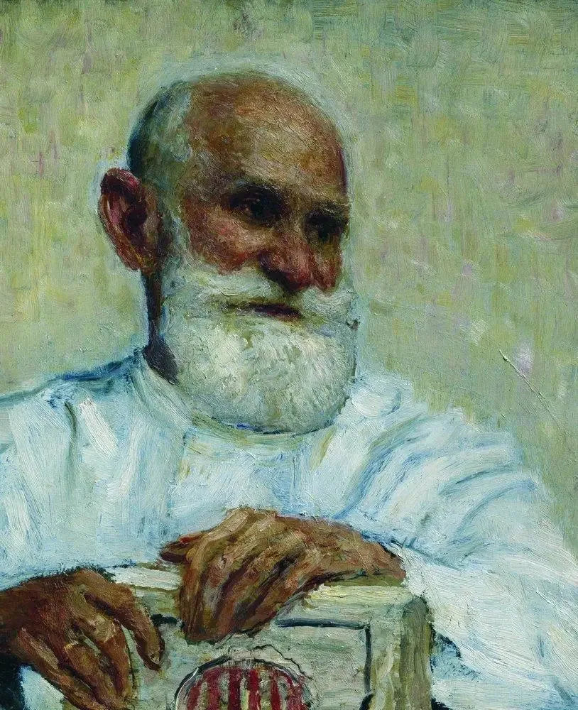 Portret van de fysioloog Ivan Petrovitsj Pavlov - Ilya Repin