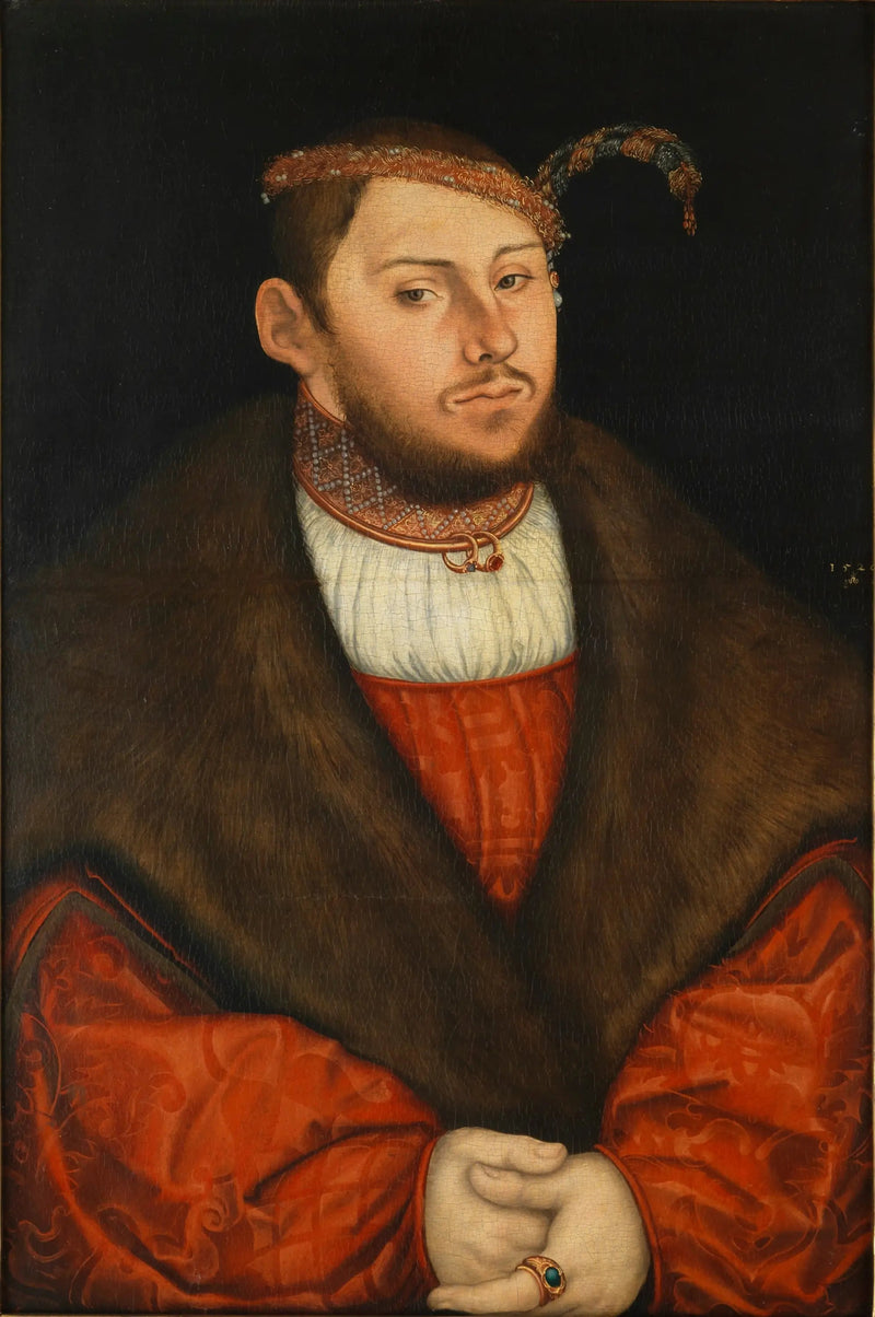 Portret van keurvorst Johann Friedrich - Lucas Cranach de Oude