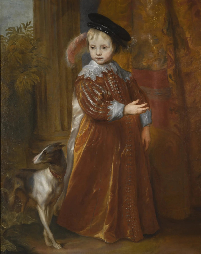 Portret van prins Willem II van Oranje als jonge jongen, met een hond - Antoine van Dyck

Source:
Portrait du prince Guillaume II d'Orange en jeune garçon, avec un chien - Antoine van Dyck