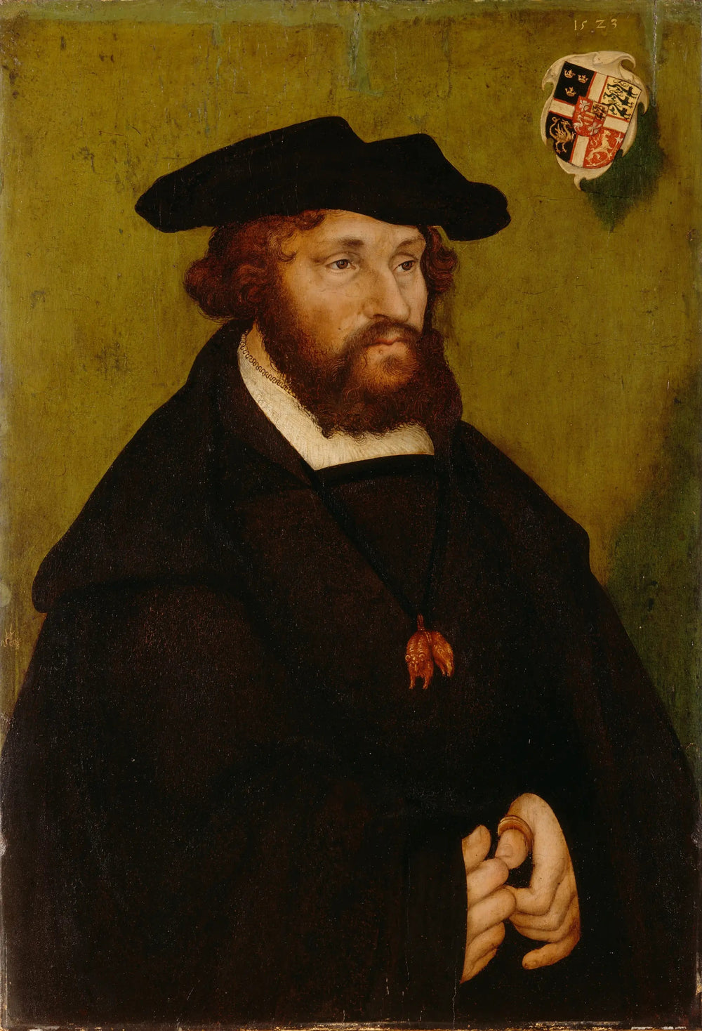 Portrait du roi Christian II du Danemark - Lucas Cranach the Elder image 1 reproduction de peinture à l’huile