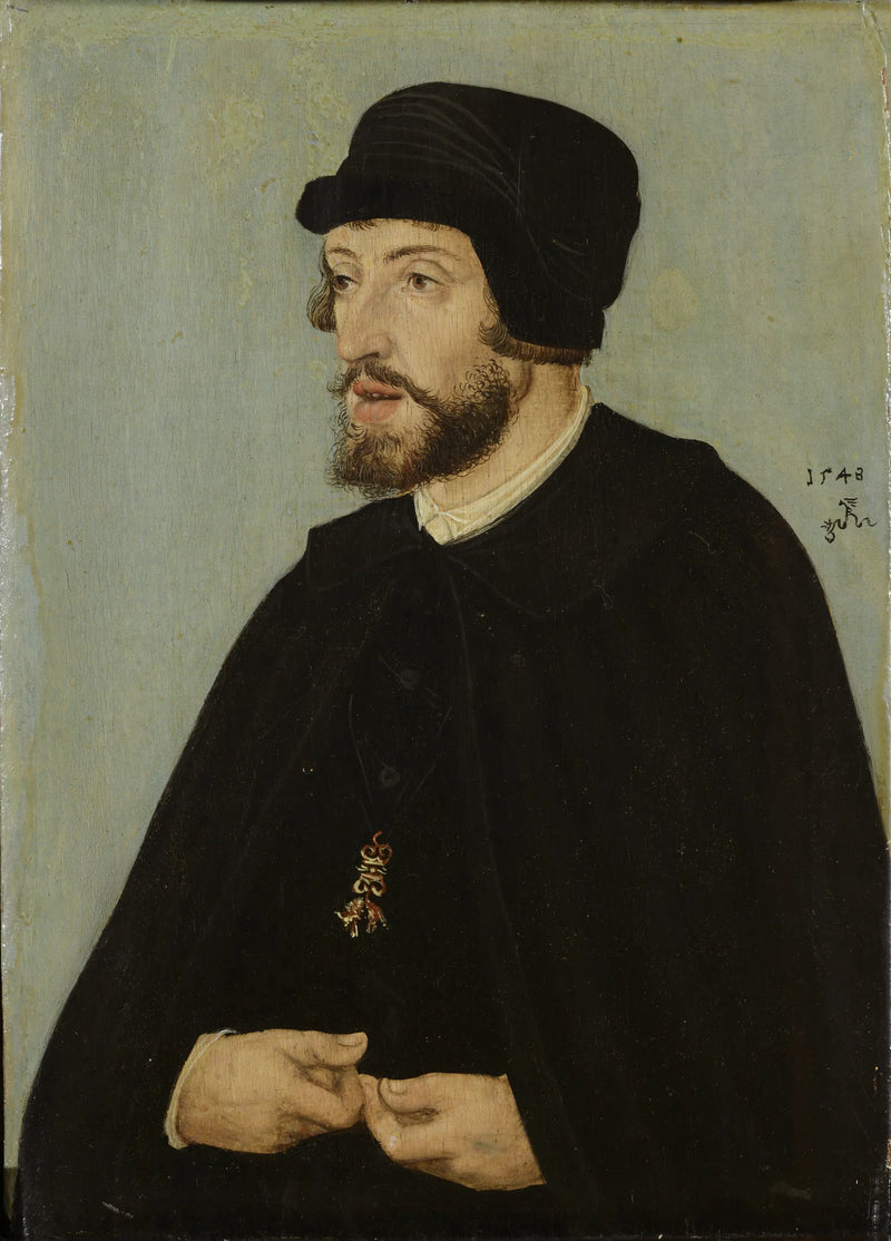 Portret van koning Ferdinand I. - Lucas Cranach de Oudere
