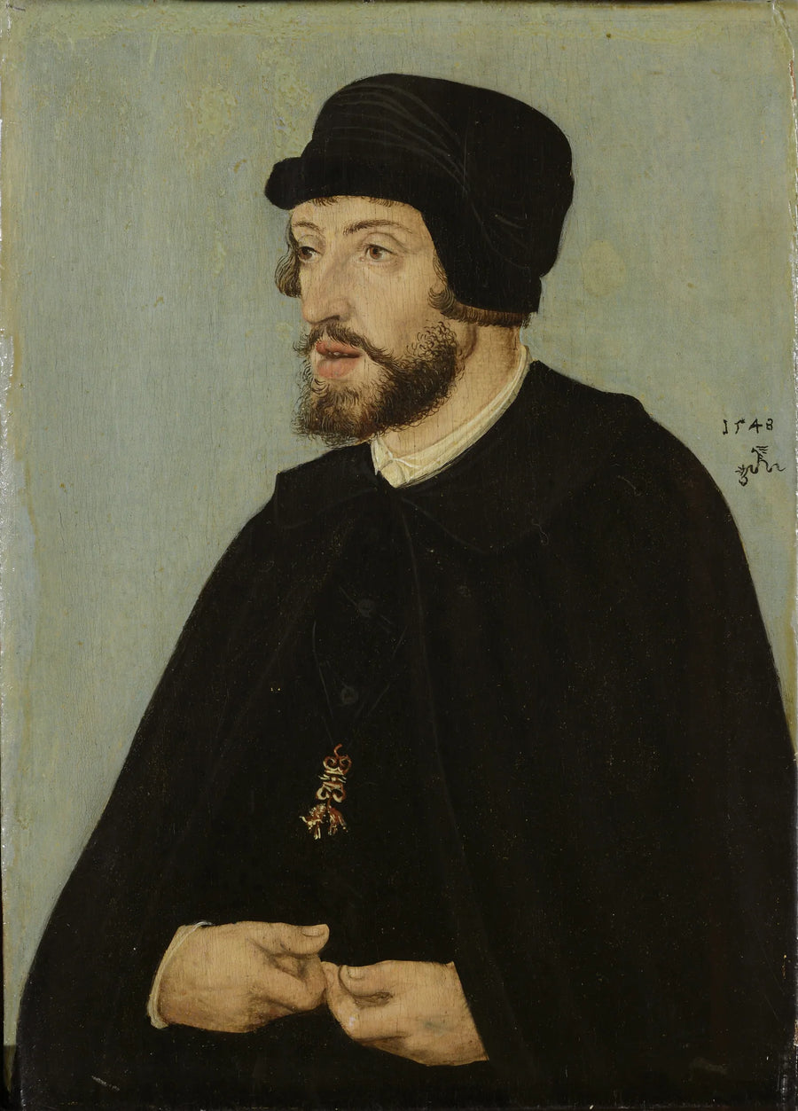 Portret van koning Ferdinand I. - Lucas Cranach de Oudere