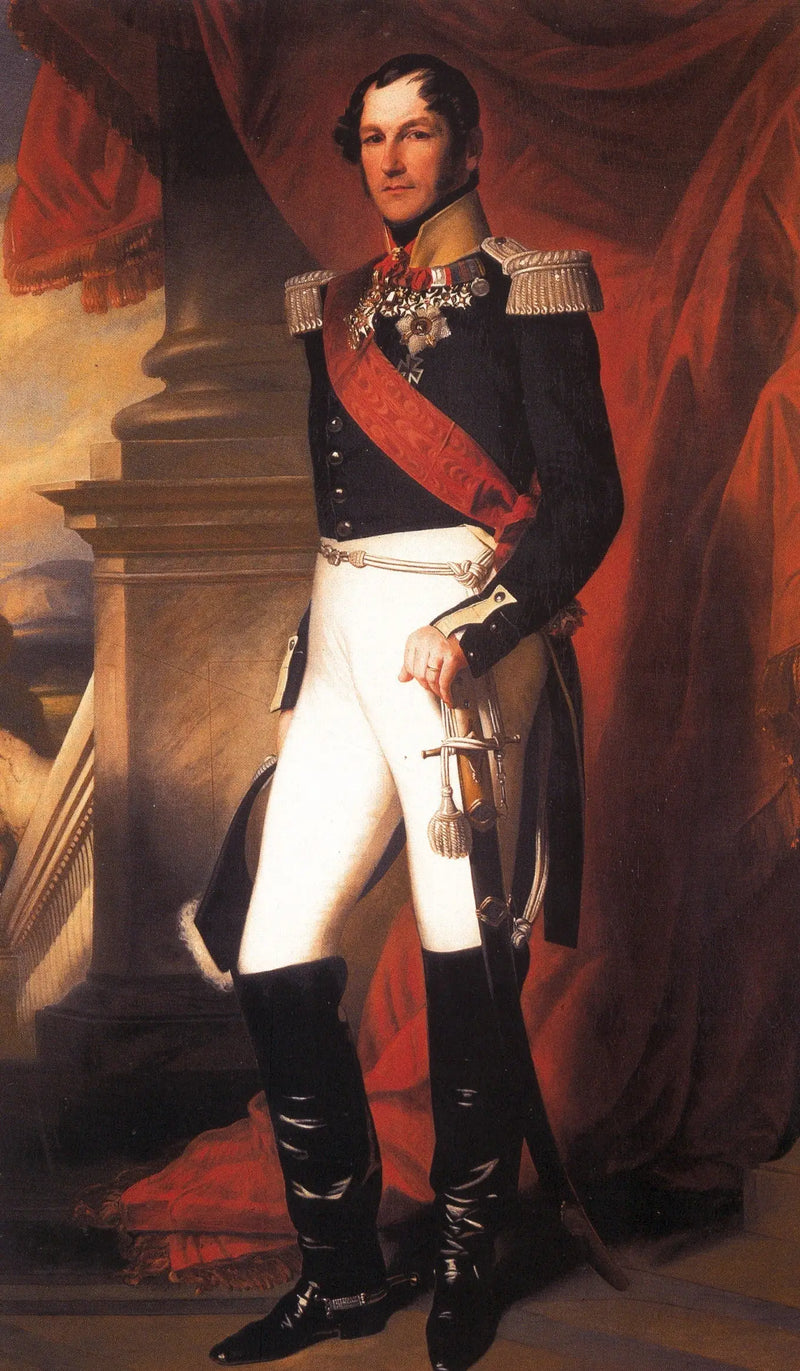 Portret van koning Leopold I in uniform - Franz Xaver Winterhalter

Source:
Portrait du roi Léopold Ier en uniforme - Franz Xaver Winterhalter