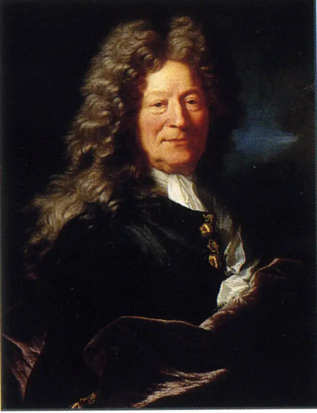 Portret van beeldhouwer François Girardon - Hyacinthe Rigaud