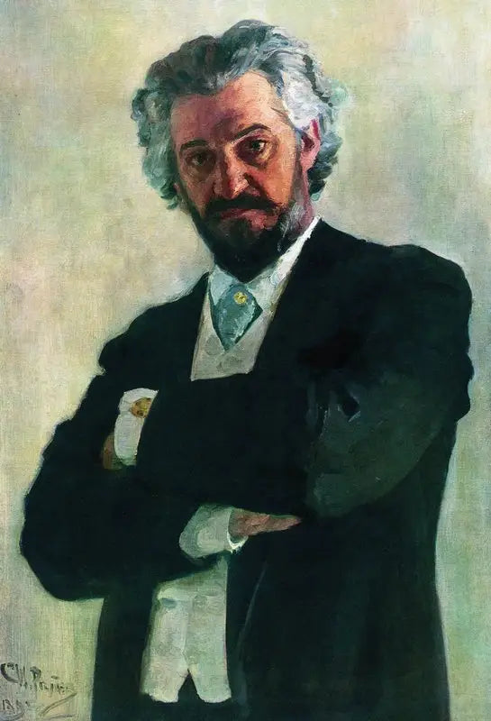 Portret van de cellist Aleksander Valerianovich Wierzbiłłowicz - Ilya Repin