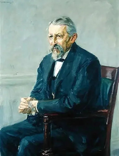 Portret van de zoöloog Hermann Strebel - Max Liebermann