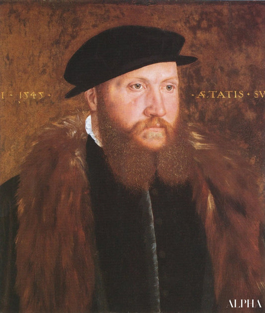 Portrait d'un inconnu portant une casquette noire - Hans Holbein le Jeune - Reproductions de tableaux et peintures haut de gamme