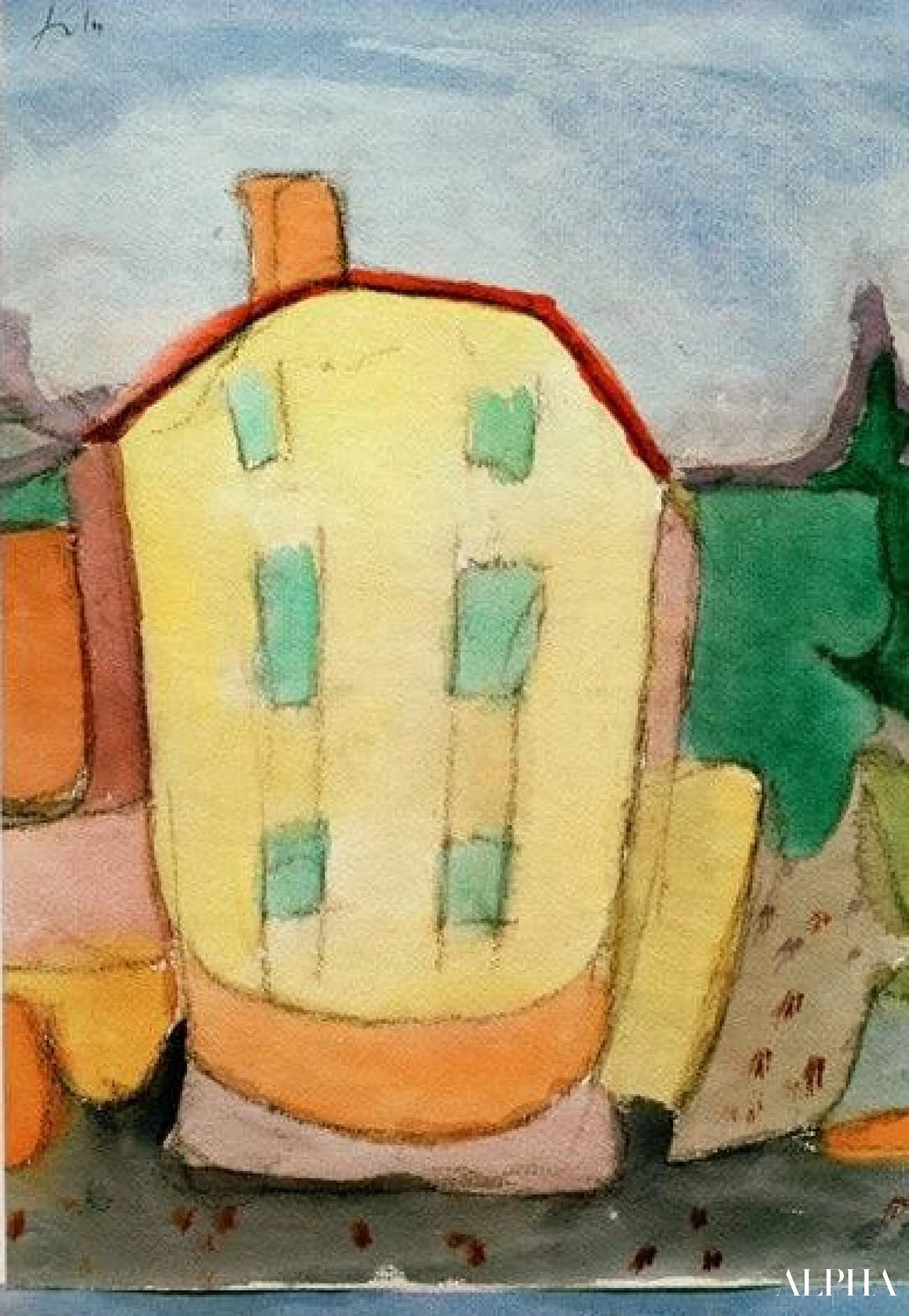 Portret van een huis, 1935 - Paul Klee - Reproducties van schilderijen en hoogwaardige schilderijen