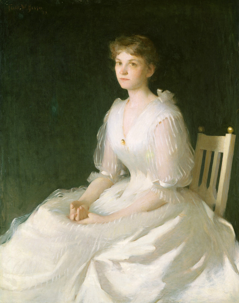 Portret in wit - Frank Weston Benson