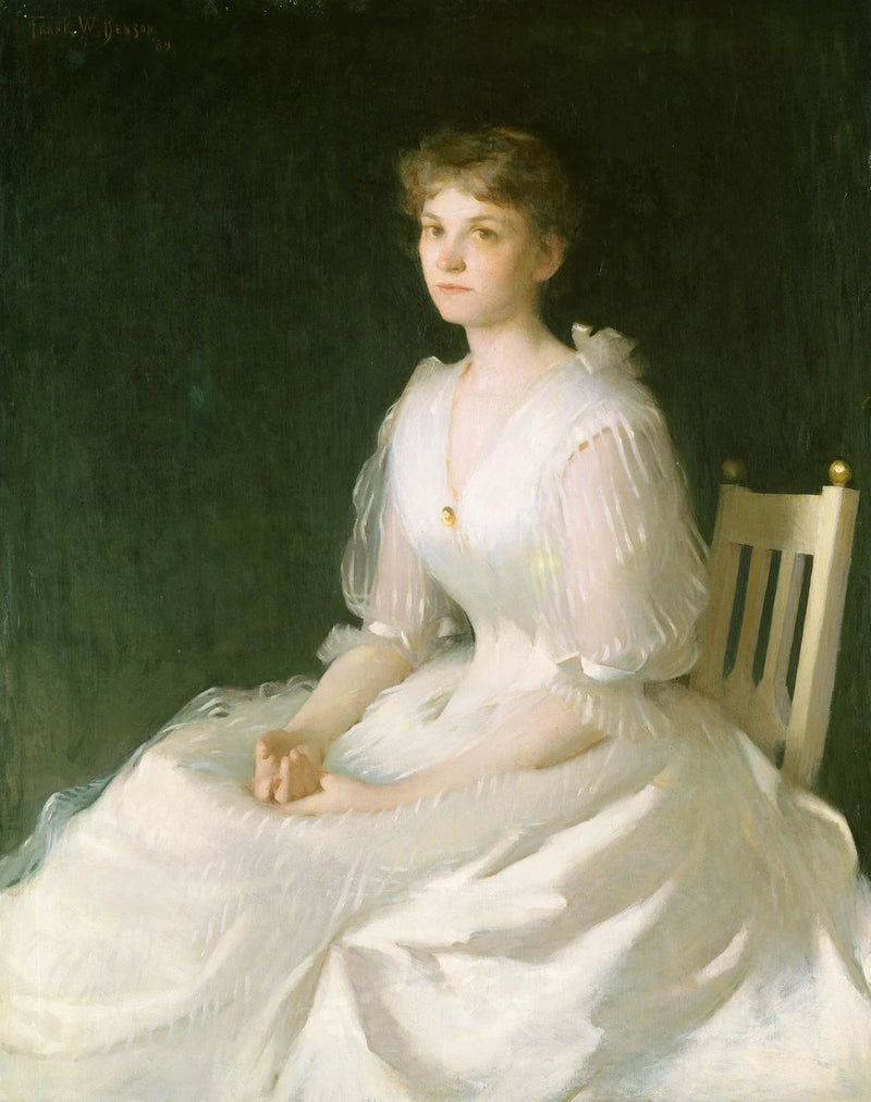 Portret in wit - Frank Weston Benson