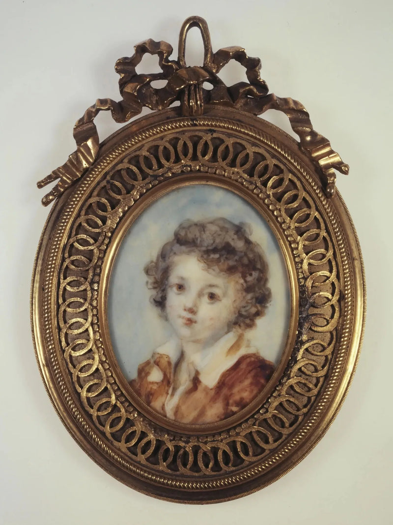Portret en buste van een jonge jongen - Jean-Honoré Fragonard