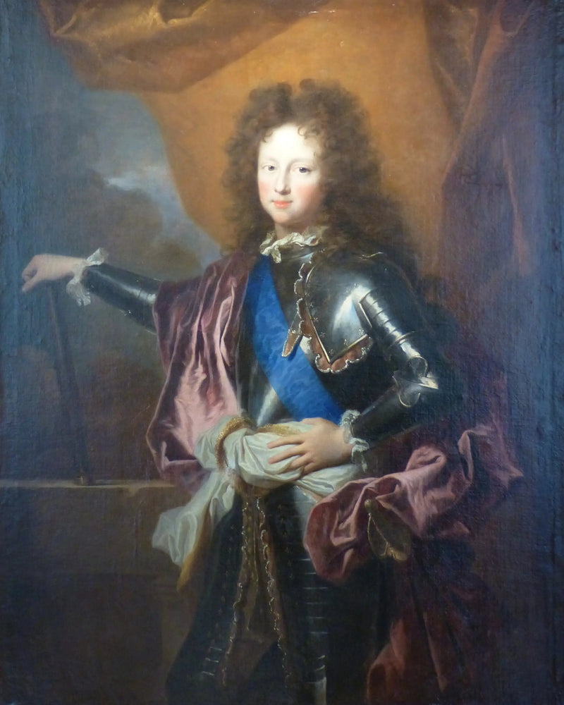 Portret in bust van Filips van Frankrijk (hertog van Chartres) - Hyacinthe Rigaud
