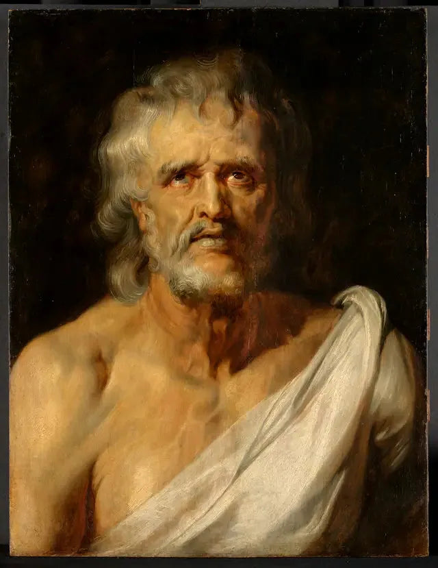 Portret en buste van Seneca - Peter Paul Rubens