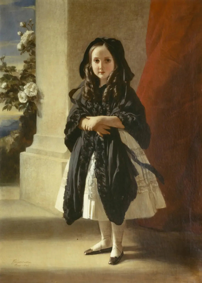 Staande portret van prinses Charlotte als kind met een zwarte riem - Franz Xaver Winterhalter

Source:
Portrait en pied de la princesse Charlotte enfant avec une ceinture noire - Franz Xaver Winterhalter