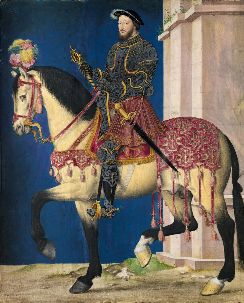 Paardportret van François I - Jean Clouet