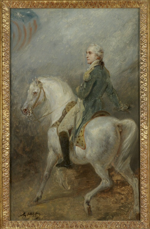 Paardportret van George Washington - Ary Scheffer