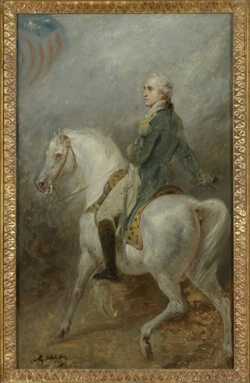 Paardportret van George Washington - Ary Scheffer